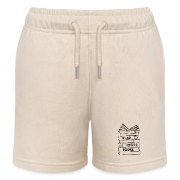 Read more books - Bücherstapel - Kids Organic Sweat Shorts by Stanley/Stella - soft Ecru - Front