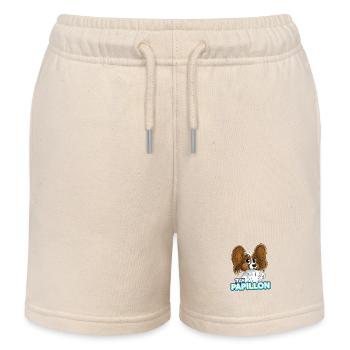TEAM Papillon - Fauve - Short de jogging enfant bio Stanley/Stella - écru doux - Devant
