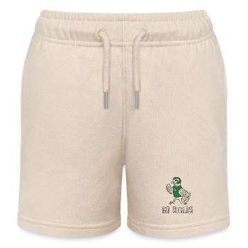 Sportlicher Taubenhalter Fußball - Kinder Organic Joggingshorts Mini Bolter von Stanley/Stella - Natur - Vorne