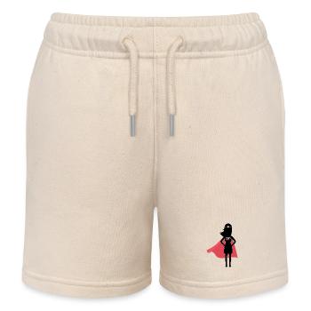 Super Mom Muttertag Mutter Mama Oma Mami Geschenk - Kinder Organic Joggingshorts Mini Bolter von Stanley/Stella - Natur - Vorne