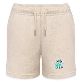 Goodnight - Kids Organic Sweat Shorts by Stanley/Stella - soft Ecru - Front