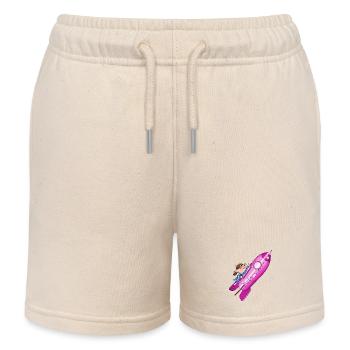 rocket - Kids Organic Sweat Shorts by Stanley/Stella - soft Ecru - Front