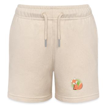 Süßer Fuchs – Geschenk für Kinder im Kawaii Stil - Kinder Organic Joggingshorts Mini Bolter von Stanley/Stella - Natur - Vorne