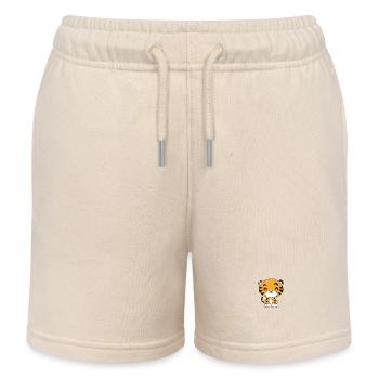 tigre - Short de jogging enfant bio Stanley/Stella - écru doux - Devant