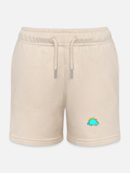 Dinosaurier - Kinder Organic Joggingshorts Mini Bolter von Stanley/Stella - Natur