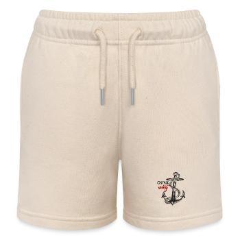 Mer Baltique Addict - Ancre - Short de jogging enfant bio Stanley/Stella - écru doux - Devant