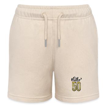 Hello 50 - Kinder Organic Joggingshorts Mini Bolter von Stanley/Stella - Natur - Vorne