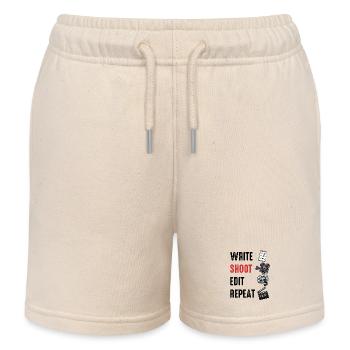 Filmdreh-Set: Reel & Klappe - Kinder Organic Joggingshorts Mini Bolter von Stanley/Stella - Natur - Vorne