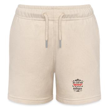 Ihr seid mit " ABSTAND " die besten Kollegen! - Kinder Organic Joggingshorts Mini Bolter von Stanley/Stella - Natur - Vorne