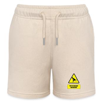 Danger pet - Short de jogging enfant bio Stanley/Stella - écru doux - Devant