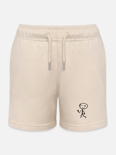 Strichmännchen cool man - Kinder Organic Joggingshorts Mini Bolter von Stanley/Stella - Natur