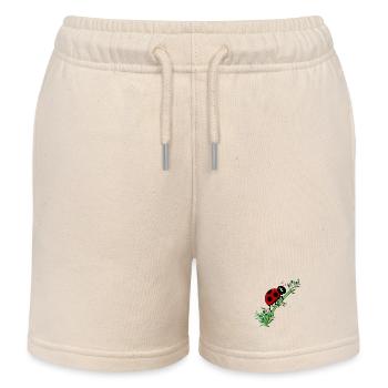 Ladybug botany - Kids Organic Sweat Shorts by Stanley/Stella - soft Ecru - Front