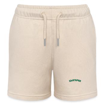 Bulgaria България - Kids Organic Sweat Shorts by Stanley/Stella - soft Ecru - Front