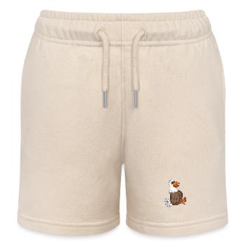 Mouette mignon - Short de jogging enfant bio Stanley/Stella - écru doux - Devant