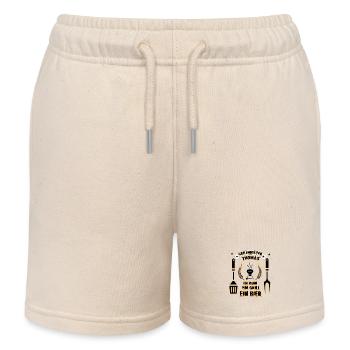 Grillmeister Thomas Grill Geschenk - Kinder Organic Joggingshorts Mini Bolter von Stanley/Stella - Natur - Vorne
