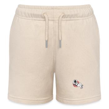 astronaut - Kids Organic Sweat Shorts by Stanley/Stella - soft Ecru - Front