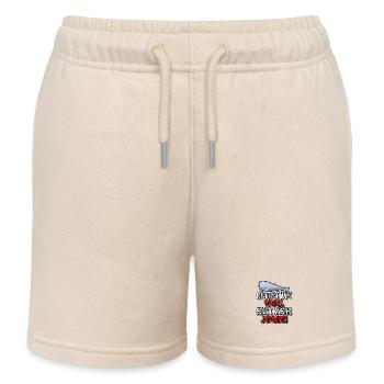 Rettet die Wale, esst mehr Japaner! - Kinder Organic Joggingshorts Mini Bolter von Stanley/Stella - Natur - Vorne