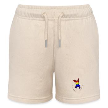 Koala LGBT Drapeau Arc-en-ciel Gay Pride Gay - Short de jogging enfant bio Stanley/Stella - écru doux - Devant
