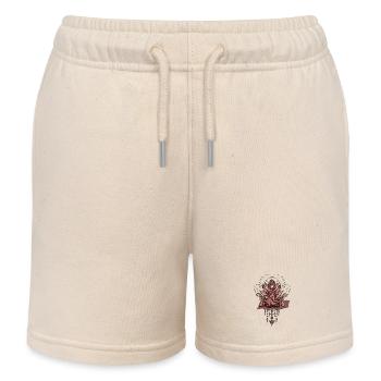 Wunderbarer Lotus mit Frauen - Kinder Organic Joggingshorts Mini Bolter von Stanley/Stella - Natur - Vorne