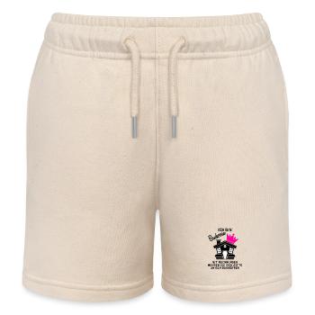 Bauherrin Hausbau Baustelle Richtfest - Kinder Organic Joggingshorts Mini Bolter von Stanley/Stella - Natur - Vorne