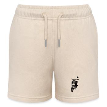 Schwalbe Moped - Kinder Organic Joggingshorts Mini Bolter von Stanley/Stella - Natur - Vorne