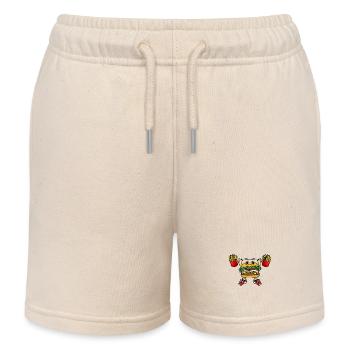 Hamburger Pommes - Kinder Organic Joggingshorts Mini Bolter von Stanley/Stella - Natur - Vorne