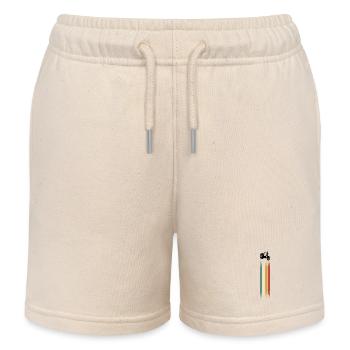 Mofa Mofafahrer Retro Vintage - Kinder Organic Joggingshorts Mini Bolter von Stanley/Stella - Natur - Vorne