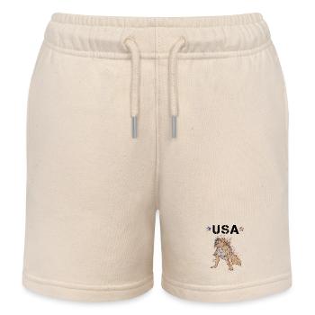 American Staffordshire Terrier - Kids Organic Sweat Shorts by Stanley/Stella - soft Ecru - Front