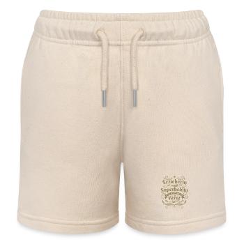 Erzieherin geschenkideen - Kinder Organic Joggingshorts Mini Bolter von Stanley/Stella - Natur - Vorne