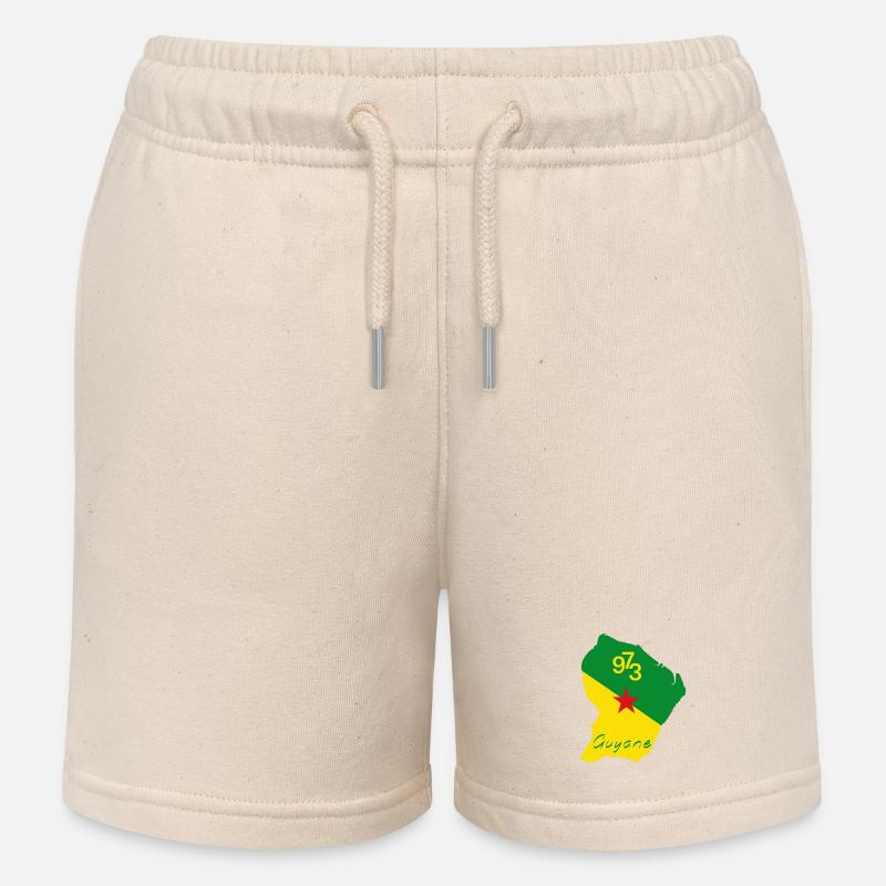 Guyane - Short de jogging enfant bio Stanley/Stella - écru doux