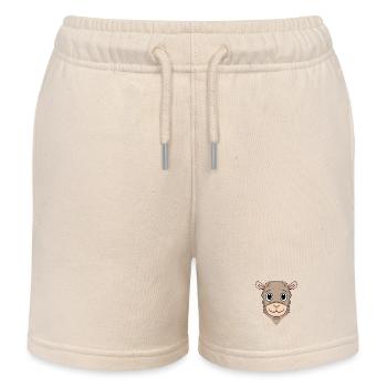 Lama - Short de jogging enfant bio Stanley/Stella - écru doux - Devant