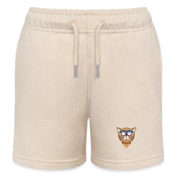 Transgender Transsexuell Perserkatze Katze - Kinder Organic Joggingshorts Mini Bolter von Stanley/Stella - Natur - Vorne