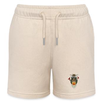 Lustiges Halloween-Design - Kinder Organic Joggingshorts Mini Bolter von Stanley/Stella - Natur - Vorne