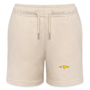 Heart line of cheese - Kids Organic Sweat Shorts by Stanley/Stella - soft Ecru - Front