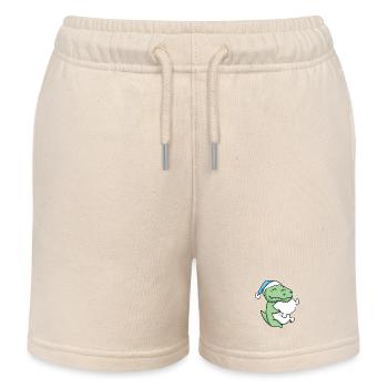 Crocodile Baby - Kids Organic Sweat Shorts by Stanley/Stella - soft Ecru - Front