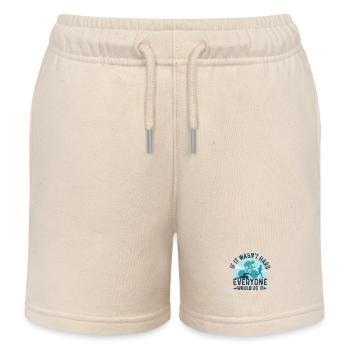 If It's Not Hard Would Be Triathlon - Kids Organic Sweat Shorts by Stanley/Stella - soft Ecru - Front