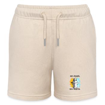Nilpferd - Engel und Teufel - Kinder Organic Joggingshorts Mini Bolter von Stanley/Stella - Natur - Vorne