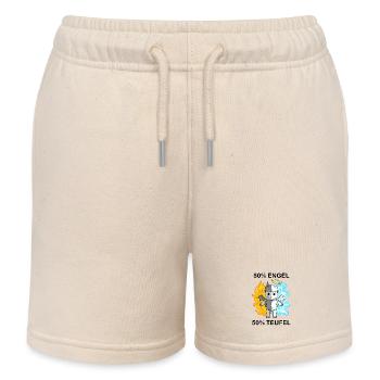 Schaf - Engel und Teufel - Kinder Organic Joggingshorts Mini Bolter von Stanley/Stella - Natur - Vorne