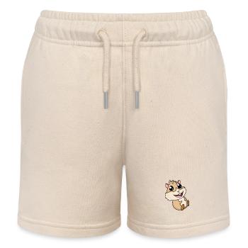 Guinea pig - Kids Organic Sweat Shorts by Stanley/Stella - soft Ecru - Front