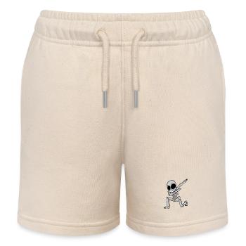 Skeleton dabbing - Kids Organic Sweat Shorts by Stanley/Stella - soft Ecru - Front