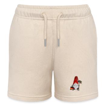 Ober Wichtel Weihnachts Gnom - Kinder Organic Joggingshorts Mini Bolter von Stanley/Stella - Natur - Vorne