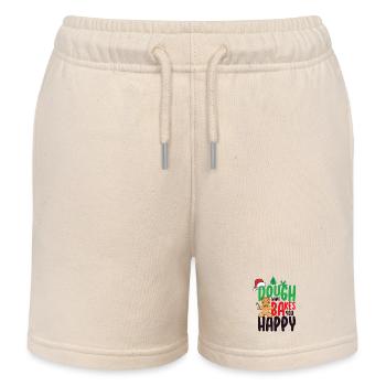 Dough What Bakes You Happy Baken - Kids Organic Sweat Shorts by Stanley/Stella - soft Ecru - Front
