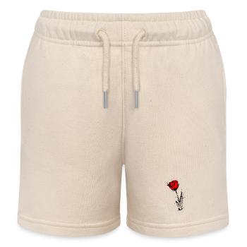 Tulipe - Short de jogging enfant bio Stanley/Stella - écru doux - Devant