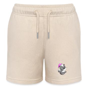 Stinktier - Kinder Organic Joggingshorts Mini Bolter von Stanley/Stella - Natur - Vorne