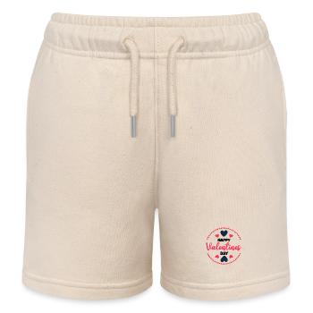 Saint-Valentin, Saint-Valentin, Saint-Valentin - Short de jogging enfant bio Stanley/Stella - écru doux - Devant