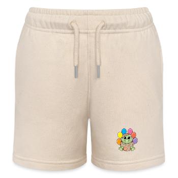 Dino - Short de jogging enfant bio Stanley/Stella - écru doux - Devant