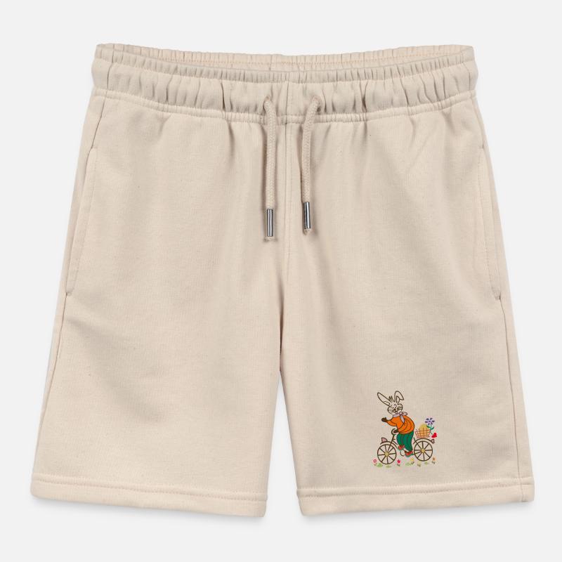 Easter , Easter Egg, Easter Kids Organic Sweat Shorts by Stanley/Stella