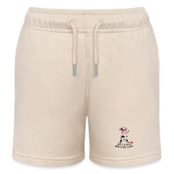 Cow Love Young Son Cadeau - Short de jogging enfant bio Stanley/Stella - écru doux - Devant