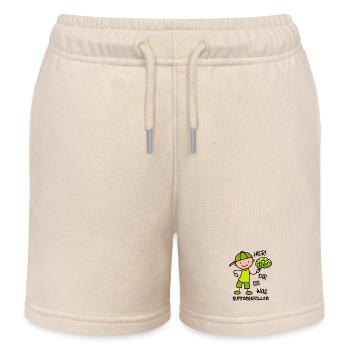 Hier! Dir ist was runtergefallen - Gehirn - Kinder Organic Joggingshorts Mini Bolter von Stanley/Stella - Natur - Vorne