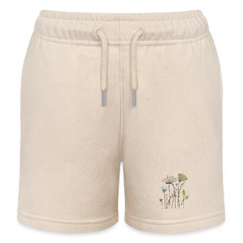 fleurs séchées prairie fleurie - Short de jogging enfant bio Stanley/Stella - écru doux - Devant